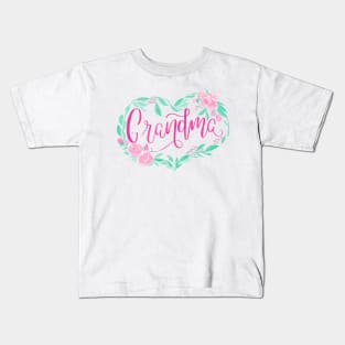 Grandma floral design Kids T-Shirt